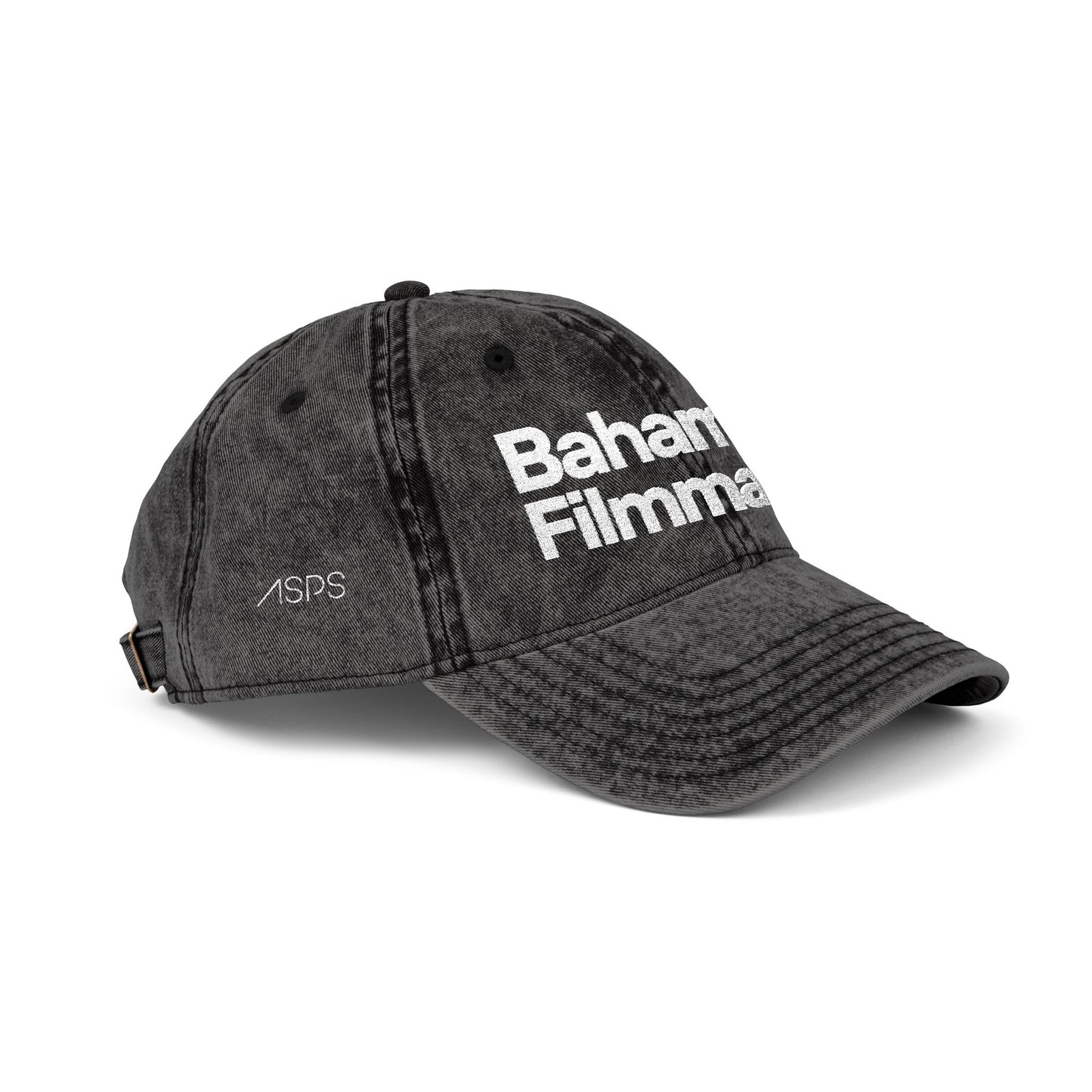 Embroidered Vintage 'Bahamian Filmmaker' Baseball Cap